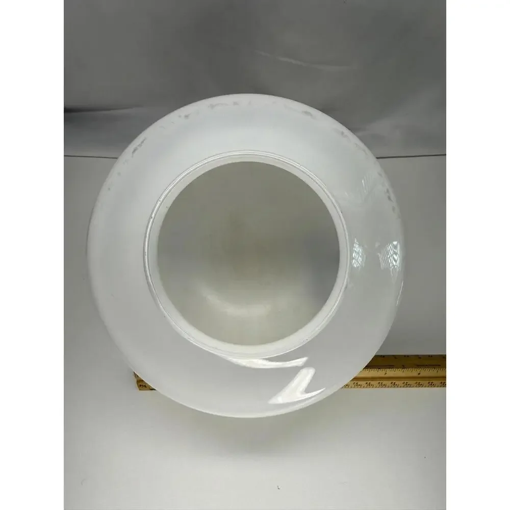 Milk Glass Schoolhouse Light Shade‎ Globe 6in Fitter Ceiling Pendant White Opal